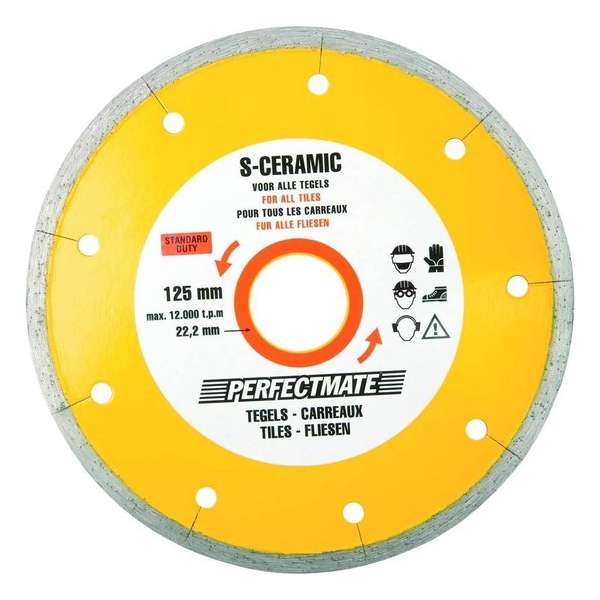 InterDynamics Diamantzaag Perfectmate 125mm s-ceramic InterDynamics Diamantzaag Perfectmate 125mm s-ceramic