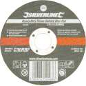Silverline Steen Snijschijf - Doorslijpschijf - Plat - 115 x 3 x 22,23 mm.