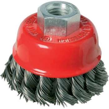 Silverline Stalen Komborstel met Getordeerd Draad (65 mm)