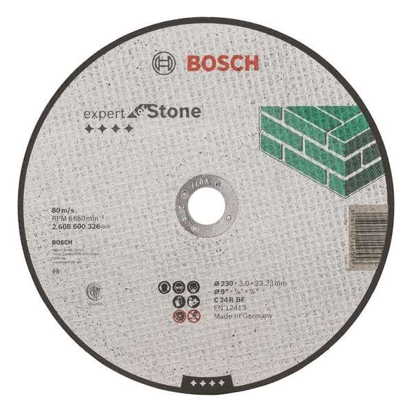 Bosch - Doorslijpschijf recht Expert for Stone C 24 R BF, 230 mm, 22,23 mm, 3,0 mm Bosch - Doorslijpschijf recht Expert for Stone C 24 R BF, 230 mm, 22,23 mm, 3,0 mm
