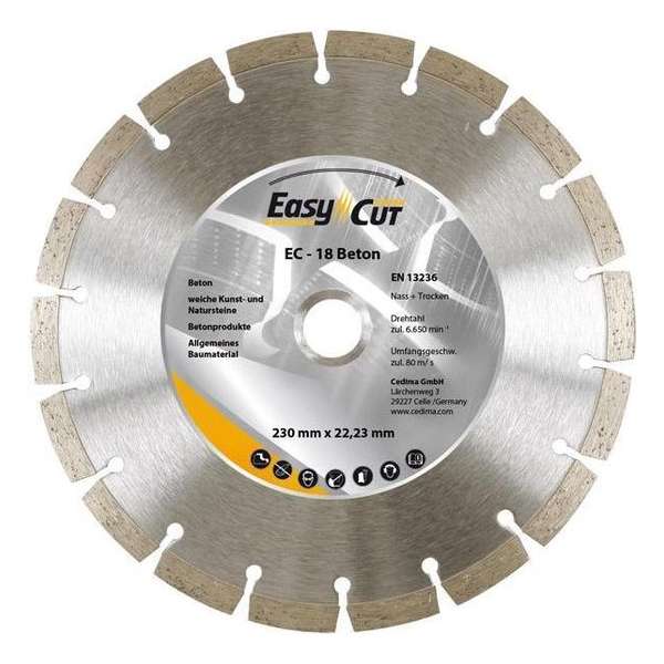 Diamant-doorslijpschijf EC- 18 180x2,2x10x22,23mm CEDIMA