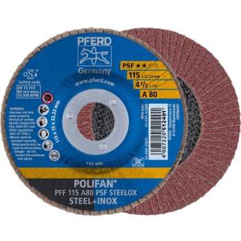 PFERD POLIFAN-lamellenslijpschijf PFF 115 A 80 PSF STEELOX