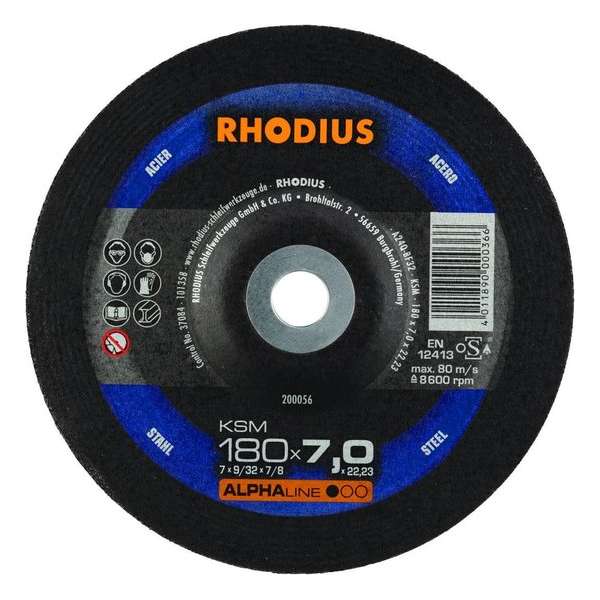 Rhodius afbraamschijf KSM 180mm Alphaline Rhodius afbraamschijf KSM 180mm Alphaline