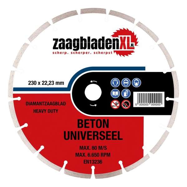 Zaagbladenxl diamantzaagblad universeel 230mm Zaagbladenxl diamantzaagblad universeel 230mm