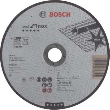 Doorslijpschijf recht Best for Inox - Rapido A 46 V INOX BF, 180 mm, 22,23 mm, 1,6 mm 1st
