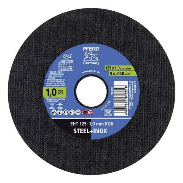 PFERD Doorslijpschijf 125-1mm Staal , RVS PFERD Doorslijpschijf 125-1mm Staal , RVS