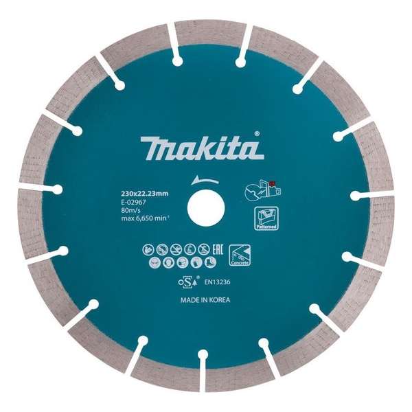Makita Diamantschijf 230x22,23x2,4mm Segment Makita Diamantschijf 230x22,23x2,4mm Segment