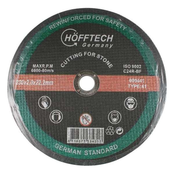 Hofftech Doorslijpschijf Steen 230 x 2,0 mm. Hofftech Doorslijpschijf Steen 230 x 2,0 mm.