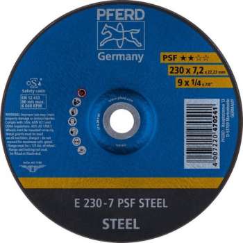 PFERD Afbraamschijf staal E 230-7 PSF STEEL