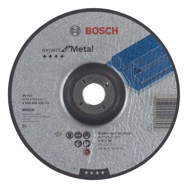 Afbraamschijf gebogen Expert for Metal A 30 T BF, 180 mm, 22,23 mm, 4,8 mm 1st