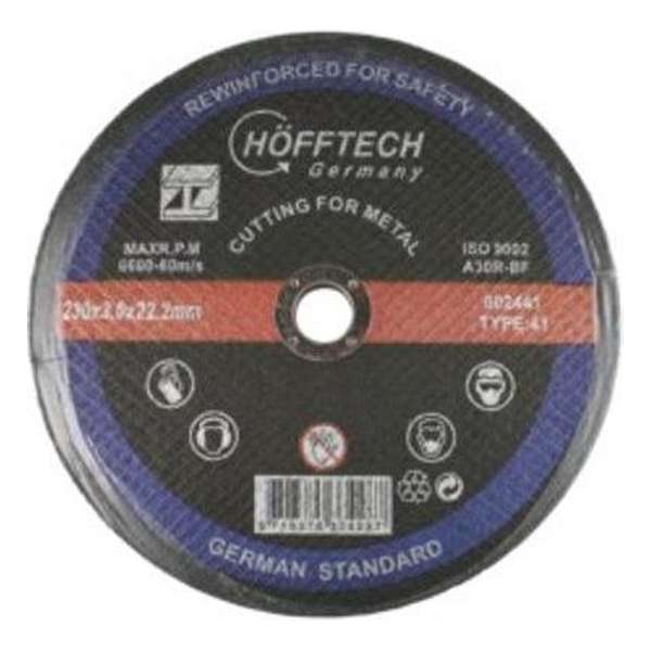 Höfftech doorslijpschijf metaal 230x3.0x22.2 mm Höfftech doorslijpschijf metaal 230x3.0x22.2 mm
