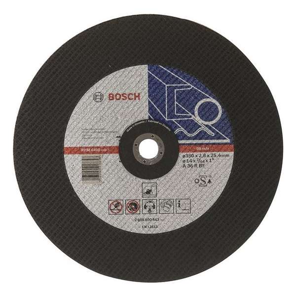 Bosch - Doorslijpschijf recht Expert for Metal A 36 R BF, 350 mm, 25,40 mm, 2,8 mm Bosch - Doorslijpschijf recht Expert for Metal A 36 R BF, 350 mm, 25,40 mm, 2,8 mm