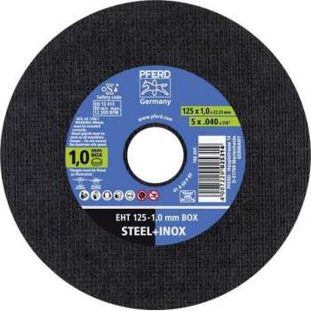 PFERD Doorslijpschijf 125 mm -  staal & RVS