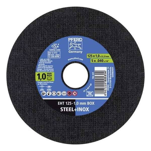 PFERD Doorslijpschijf 125 mm - staal & RVS PFERD Doorslijpschijf 125 mm - staal & RVS