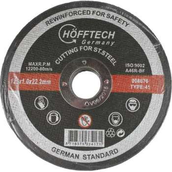 Doorslijpschijf RVS 125 x 1,0 mm