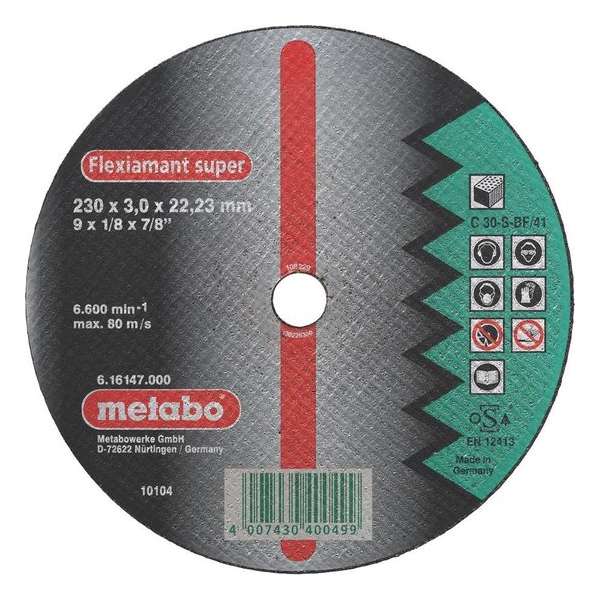 Metabo - Flexiamant super 230x3,0x22,2 kameň Metabo - Flexiamant super 230x3,0x22,2 kameň