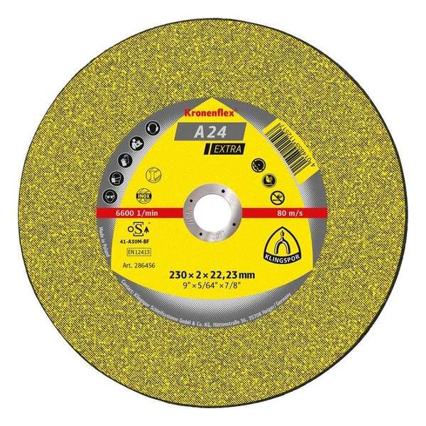 Doorslijpschijf A24 extra230x3,0mm recht Klingspor Doorslijpschijf A24 extra230x3,0mm recht Klingspor