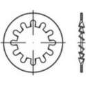 Tandwielen Binnendiameter: 4.3 Mm Din 6797 Verenstaal Galvanisch Verzinkt 500 Stuks Toolcraft 138376