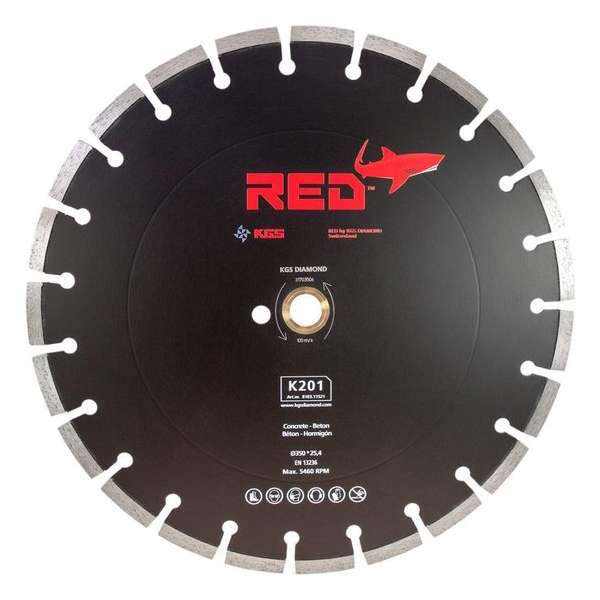RED™ K201 Diamantzaag Ø350x25,4 mm RED™ K201 Diamantzaag Ø350x25,4 mm
