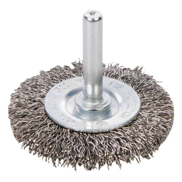 Silverline Staalborstel wiel, roestvrijstaal 50 mm. Silverline Staalborstel wiel, roestvrijstaal 50 mm.
