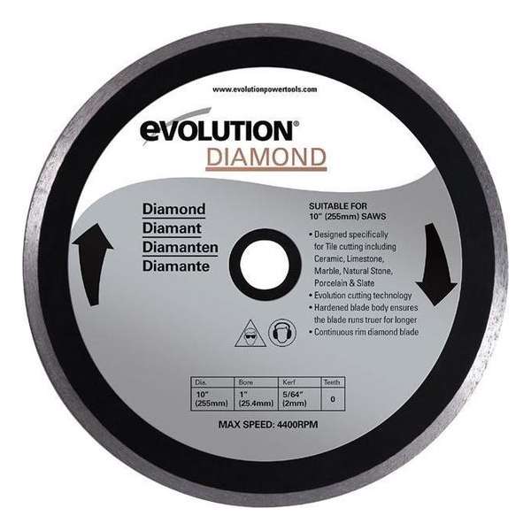 EVOLUTION - Evolution Rage diamant zaagblad 255 mm - DIA 255 MM - DIAMOND EVOLUTION - Evolution Rage diamant zaagblad 255 mm - DIA 255 MM - DIAMOND