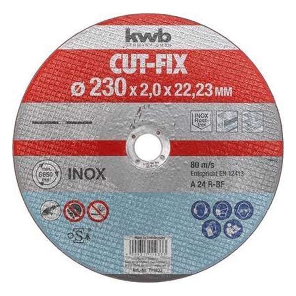 KWB Cut-Fix Doorslijpschijf 230X2,0 KWB Cut-Fix Doorslijpschijf 230X2,0