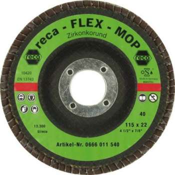 Reca Lamellenschijf Flex-Mop 115 mm K60 kom Zirkonium (100 stuks)