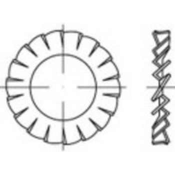 TOOLCRAFT 138454 Lamellenschijven Binnendiameter: 5.3 mm DIN 6798 Verenstaal Galvanisch verzinkt 500 stuk(s)