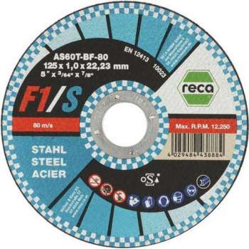 Reca Doorslijpschijf F1/S  180x1,6 mm - recht - staal (25 stuks)