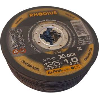 RHODIUS Slijpschijven - Voor metaal - 25 stuks - 125 x 1,5 x 22,23