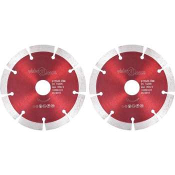 vidaXL Diamantzaagbladen 2 st 125 mm staal