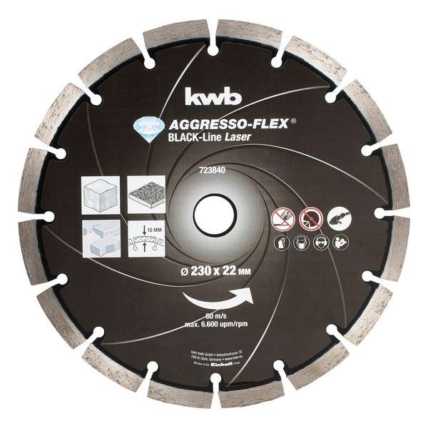 KWB DIAMANT SCHIJF BLACK LINE, Ø 230 x 22,23 mm KWB DIAMANT SCHIJF BLACK LINE, Ø 230 x 22,23 mm