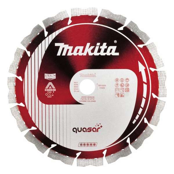 Makita B-12712 Diamantschijf 230x22,23x2,6mm rood Makita B-12712 Diamantschijf 230x22,23x2,6mm rood