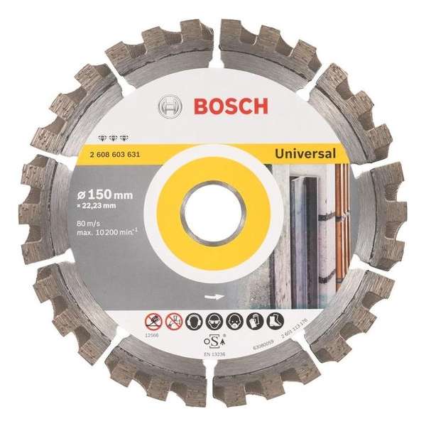 osch Diamantdoorslijpschijf Best for Universal - 150/22,23 mm osch Diamantdoorslijpschijf Best for Universal - 150/22,23 mm