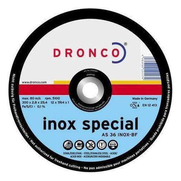 Dronco Doorslijpschijf - Dun 115 x 1.6 x 22.2