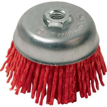 Silverline Nylon Schuurkomborstel - M14 Aansluiting - 75 mm. - Grof