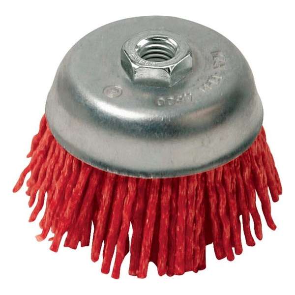 Silverline Nylon Schuurkomborstel - M14 Aansluiting - 75 mm. - Grof Silverline Nylon Schuurkomborstel - M14 Aansluiting - 75 mm. - Grof