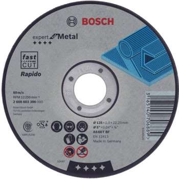 Doorslijpschijf gebogen Expert for Metal - Rapido AS 46 T BF, 180 mm, 22,23 mm, 1,6 mm 1st