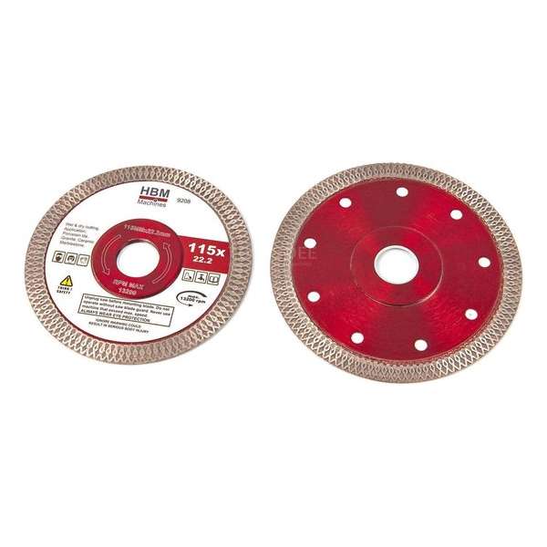 HBM 115 mm Professionele Diamant Doorslijpschijf HBM 115 mm Professionele Diamant Doorslijpschijf