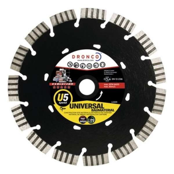 Dronco diamantschijf u5 speed evolution 125mm Dronco diamantschijf u5 speed evolution 125mm