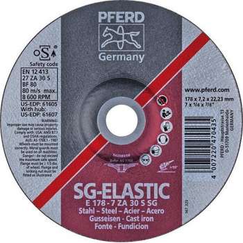 Afbraamschijven ZA30S SG gebogen 178x7,2mm PFERD