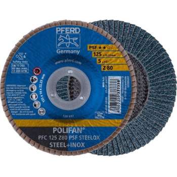 POLIFAN-lamellenslijpschijf PFC 125 Z 80 PSF STEELOX