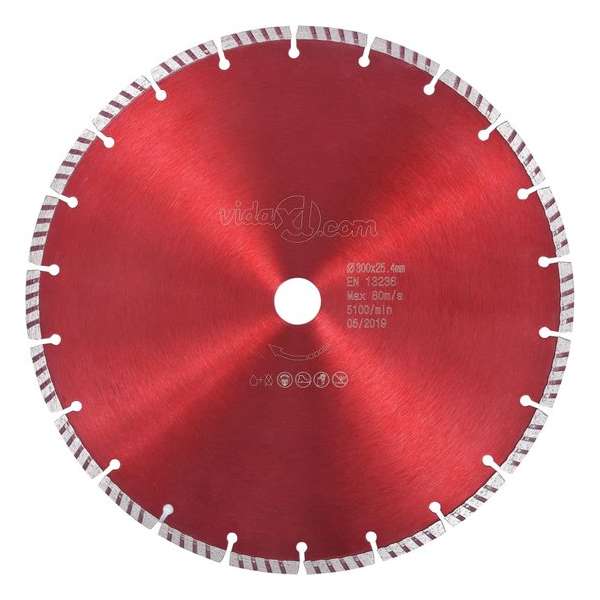 vidaXL Diamantzaagblad met turbo 300 mm staal  VDXL_143225