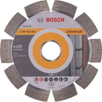 Bosch - Diamantdoorslijpschijf Expert for Universal 125 x 22,23 x 2,2 x 12 mm