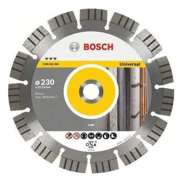 Bosch - Diamantdoorslijpschijf Best for Universal and Metal 300 x 22,23 x 2,8 x 15 mm Bosch - Diamantdoorslijpschijf Best for Universal and Metal 300 x 22,23 x 2,8 x 15 mm