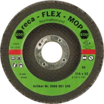 Reca Lamellenschijf Flex-Mop 115 mm K40 kom Zirkonium (100 stuks)