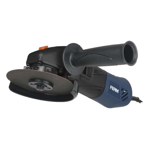 FERM Haakse Slijper - 500W - 115mm - Elektronische herstartbeveiliging- Softgrip FERM Haakse Slijper - 500W - 115mm - Elektronische herstartbeveiliging- Softgrip