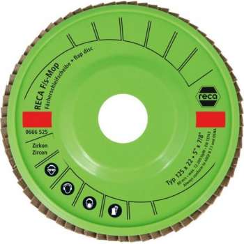 Reca Lamellenschijf F/S  -Mop 125 mm K80 Zirkonium  (10 stuks)