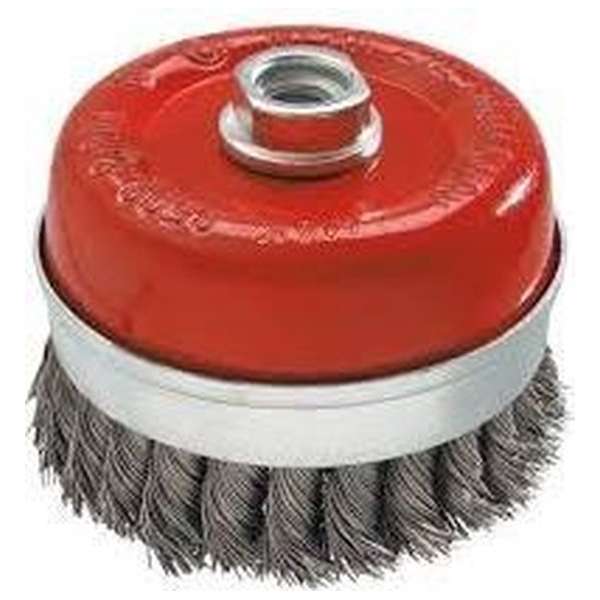 Draad Kopborstel 65mm INOX 0,05mm, M14 Draad Kopborstel 65mm INOX 0,05mm, M14