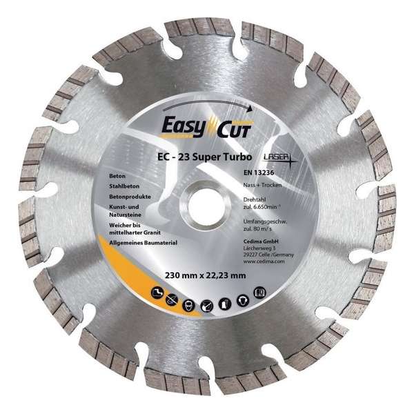 Dia. doorslijpschijf EC- 23 125x2,2x10x22,23mm Cedima Dia. doorslijpschijf EC- 23 125x2,2x10x22,23mm Cedima